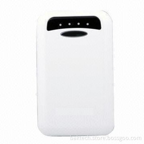 Power Bank, 13,000/15,000mAh, 5V DC/2A Input, 5V DC/1 and 2A Output, Sized 24 x 77.7 x 126.2mm